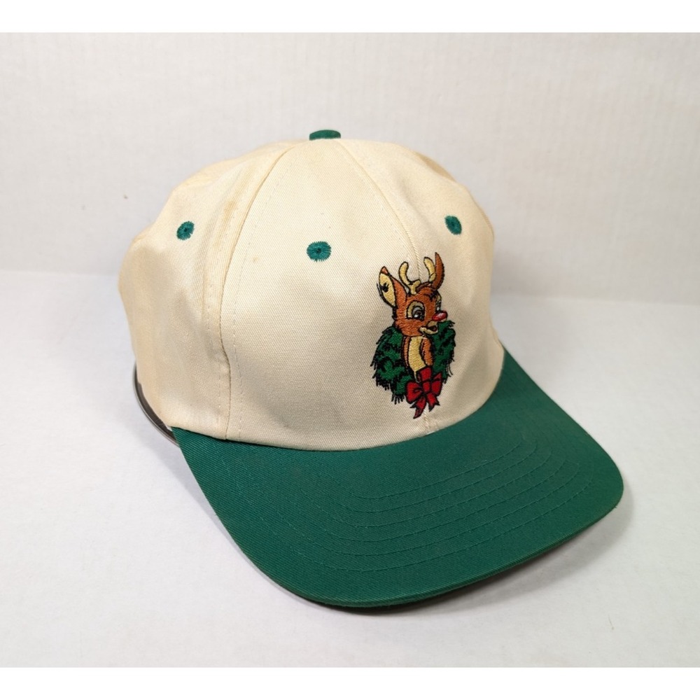 Vintage Rudolph the Red Nosed Reindeer Hat Snapback 1993 Christmas